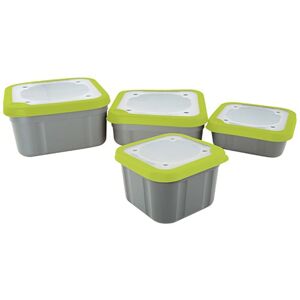 Matrix Box Bait Boxes Solid Top Grey/Lime - 1ltr Compact