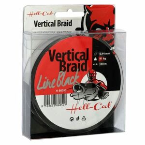 Hell-Cat Splétaná šňůra Braid Line Vertical Red 150m - 0.37mm, 33kg